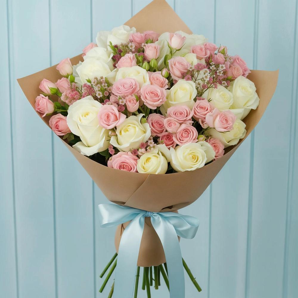 Букет цветов из: Розы в Идринском