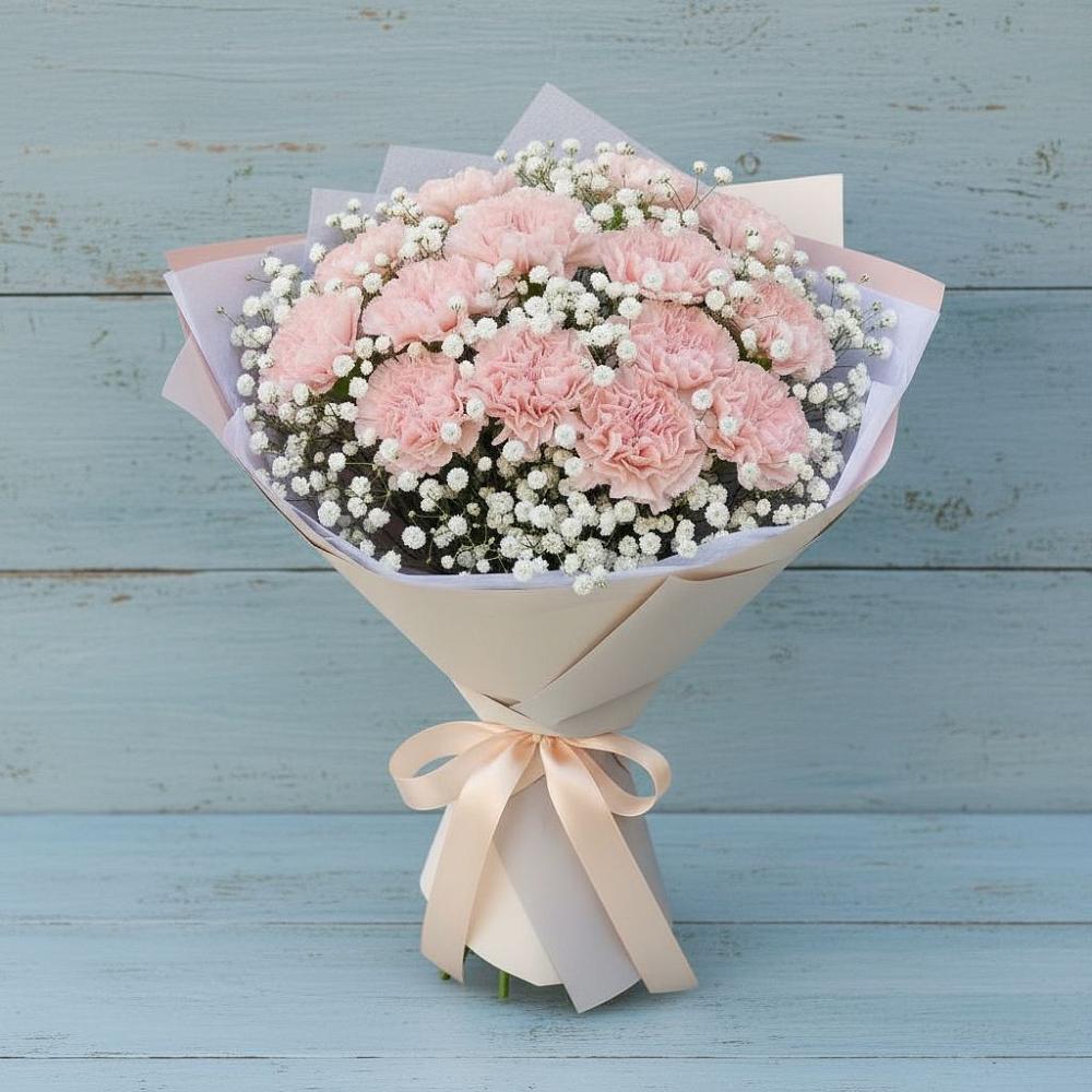 Букет цветов из: Гвоздики в Идринском