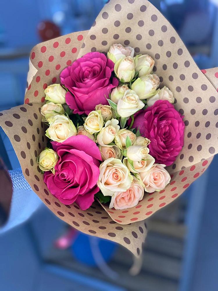 Букет цветов из: Розы в Идринском