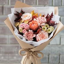 Букет цветов из:  Гвоздики, Хризантемы и Розы в Идринском