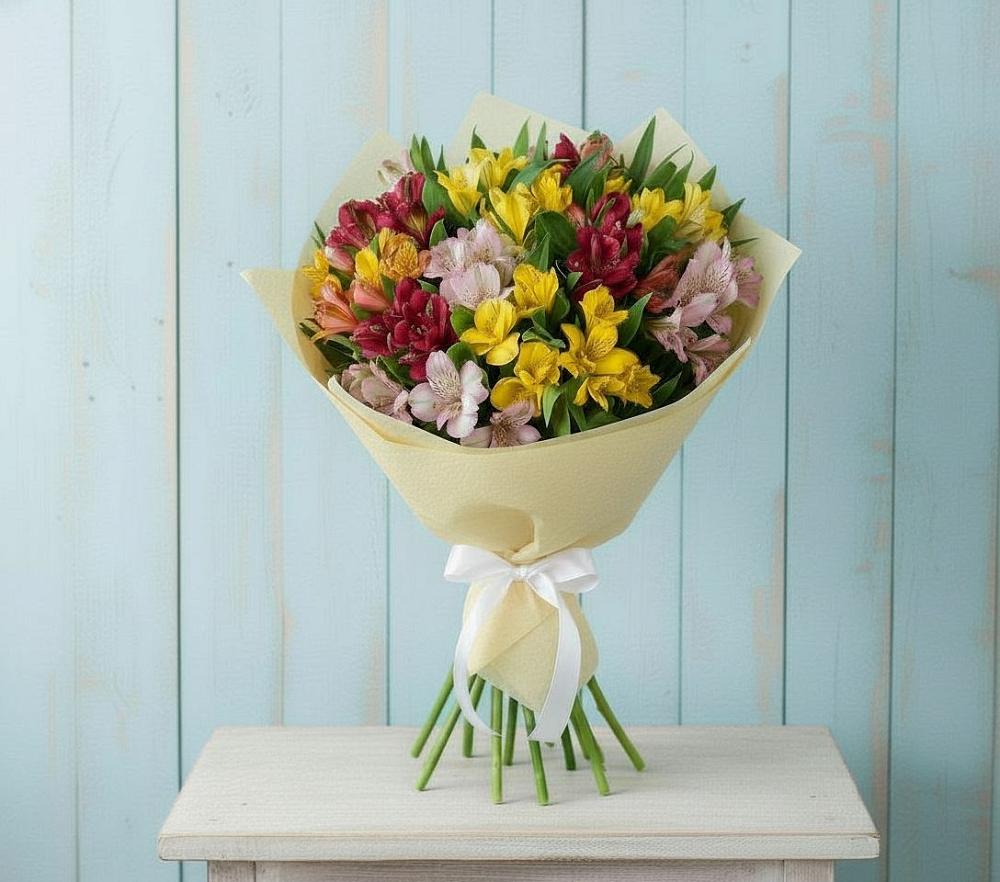 Букет цветов из: Альстромерии в Идринском