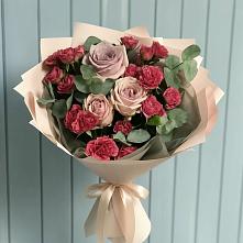 Букет цветов из:  Гвоздики и Розы в Идринском