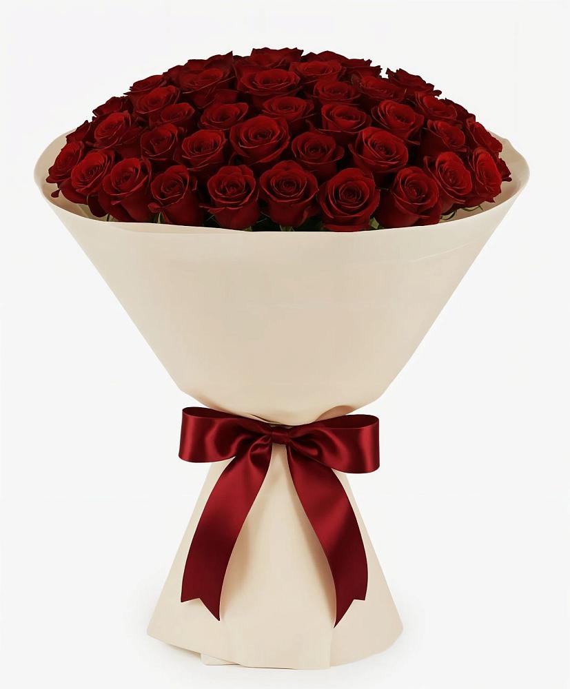 Букет 101 Бордовая роза Блэк Бакарра в Идринском