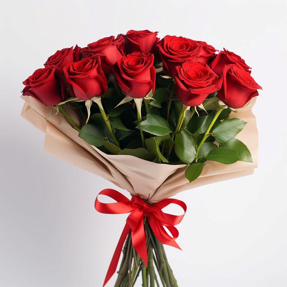 Букет 11 Красных роз Эдлесс Лав в Идринском