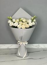 Букет цветов из:  Розы и Лизиантусы в Идринском